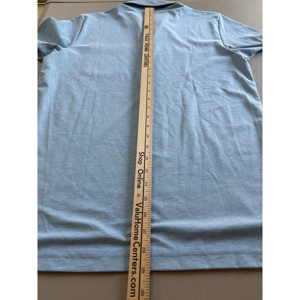 Travis Mathew Cabana Chest Stripe Polo Shirt Size Medium Heritage Blue Golf - Picture 8 of 12